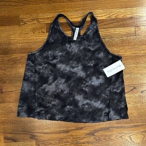 Athleta Black and Gray Boxy Tank Top